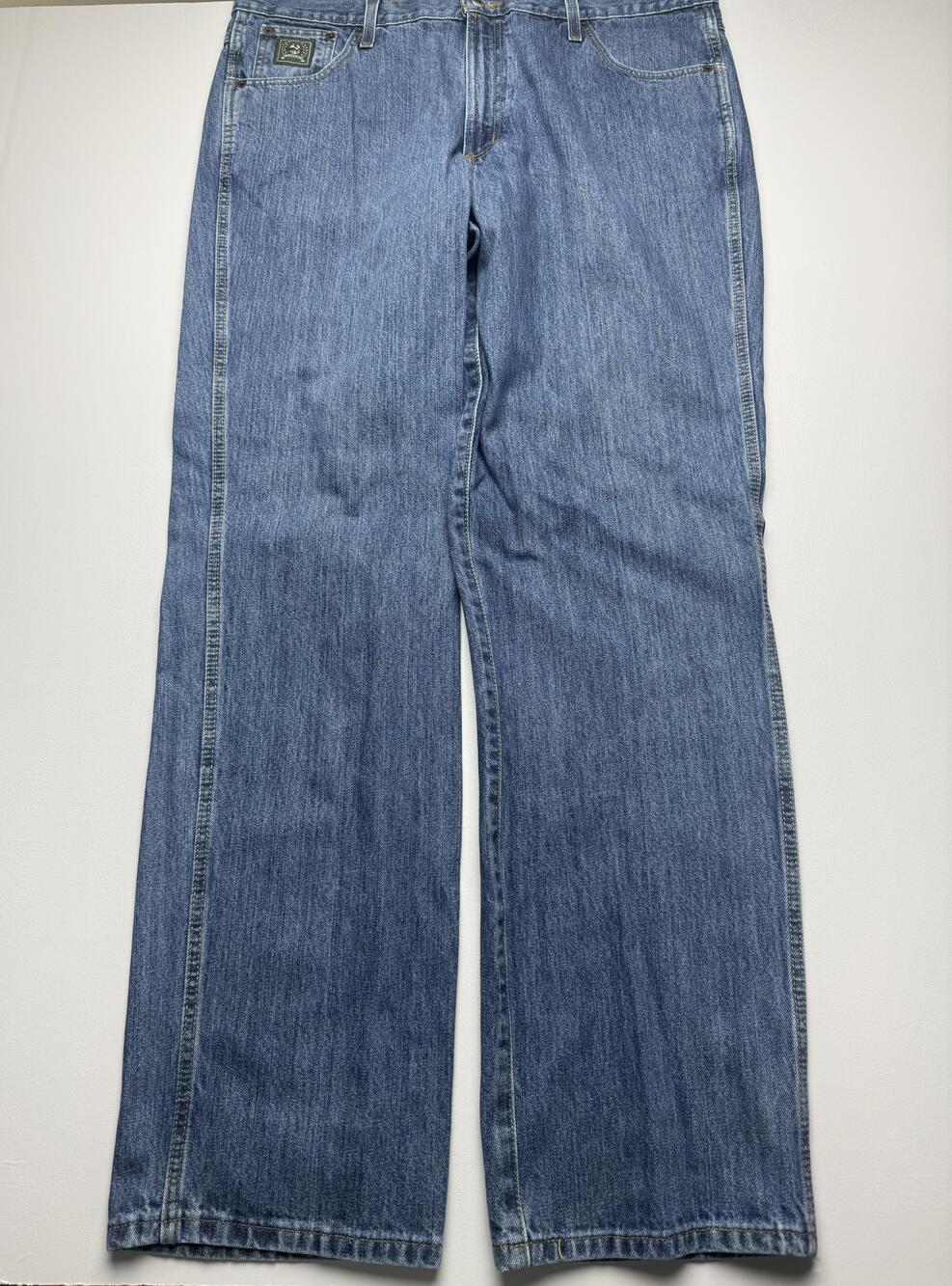 Cinch MB9053000Z Jeans Mens 40x36 Blue Wash Denim Relaxed Straight Cowboy